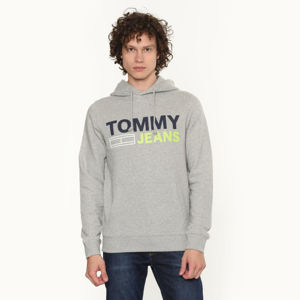 Tommy Hilfiger pánská šedá mikina Logo - XXL (038)